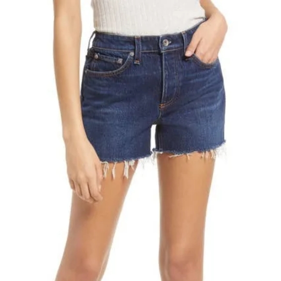rag & bone Pants - Rag and Bone Dre dark wash cut off shorts size 30 NWT